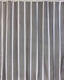 Штора для ванной тканевая серая, 1079, "Залел", 180*200