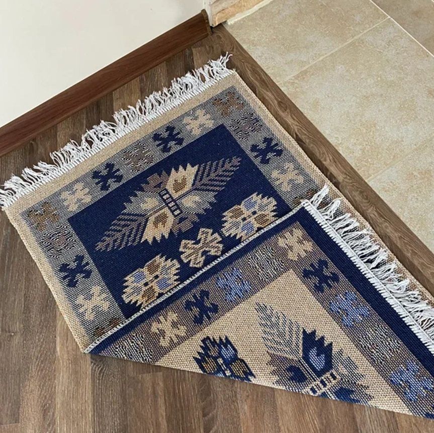 Коврик из хлопка 60*120 син. UK01 6120102 Kilim Usak