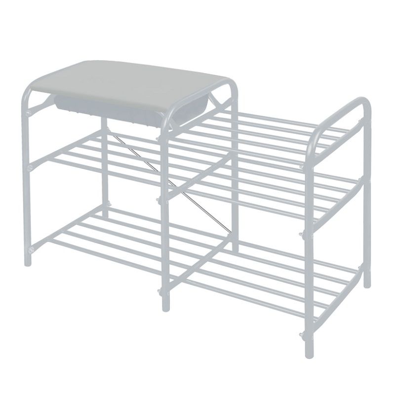 Этажерка "Люкс5" ЭТЛ5-1/МС матовый сер. Ника