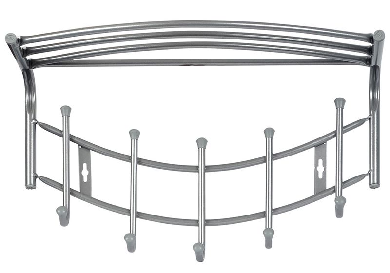 Вешалка настенная ВНП4/МС (матовый серый) Ника (упак.5шт.)