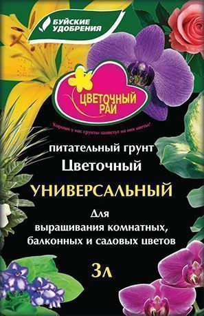 "Цветочный рай" универсальный 3л. (для Цветов) (6 пакетов)