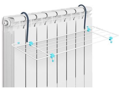 Сушилка для белья на батарею, 45 см (5кг.), белая,  СБ5-45П/Б, Ника