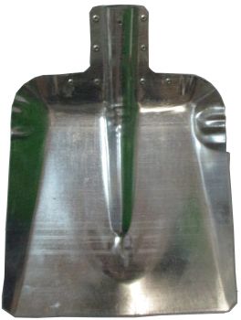 Лопата для снега металлическая 320*350 оцинкованная без мет.планки ЛС №7 (упак.10шт.)