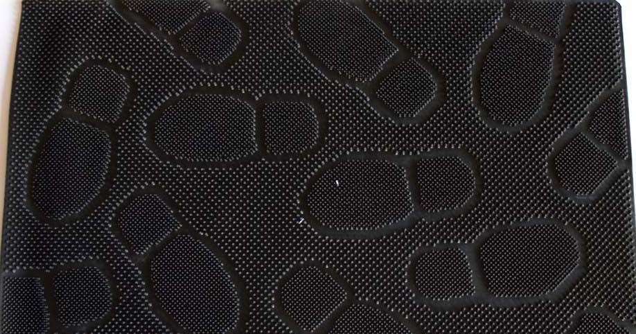 Коврик резиновый PIN MAT 40х60 (следы) RB 073