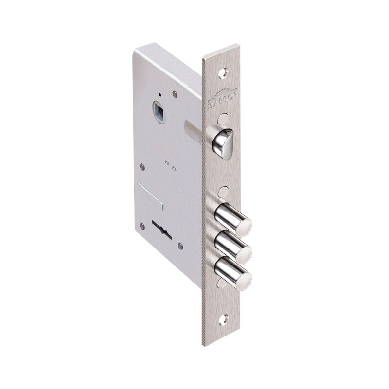 Замок врезной сувальдный с защёлкой Кремень 1.04.27