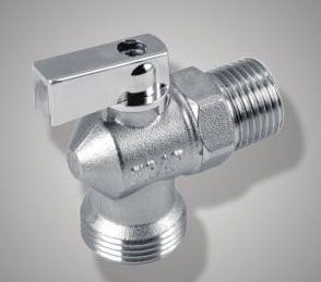 Кран шаровый  угловой F216.04 (FR 216 1/2М*1/2М) латунь (уп.20 шт) Frap