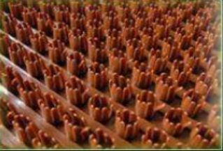 Коврик травка 60х45см коричневый