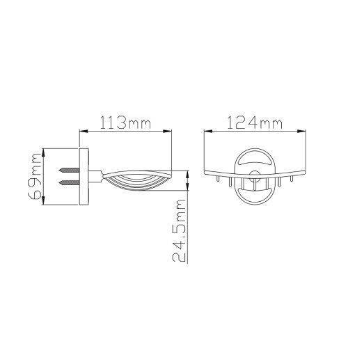 Мыльница решетка к стене овальная Potato P 2902-1