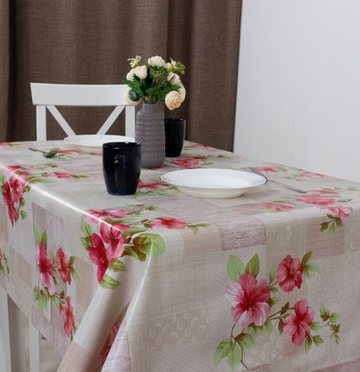 Клеенка на нетк.основе "Mirror" M 81486A Гибискус (1,40х20м)