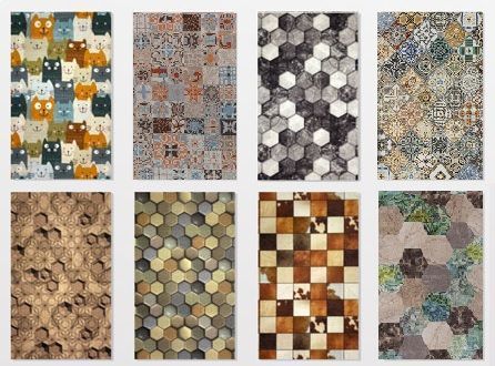 Коврик противоскользящий 60х100 "Icarpet PRINT" Шахинтекс