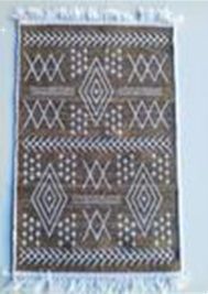 Коврик из хлопка 60*90 крем./сер. UK70539 Kilim Usak