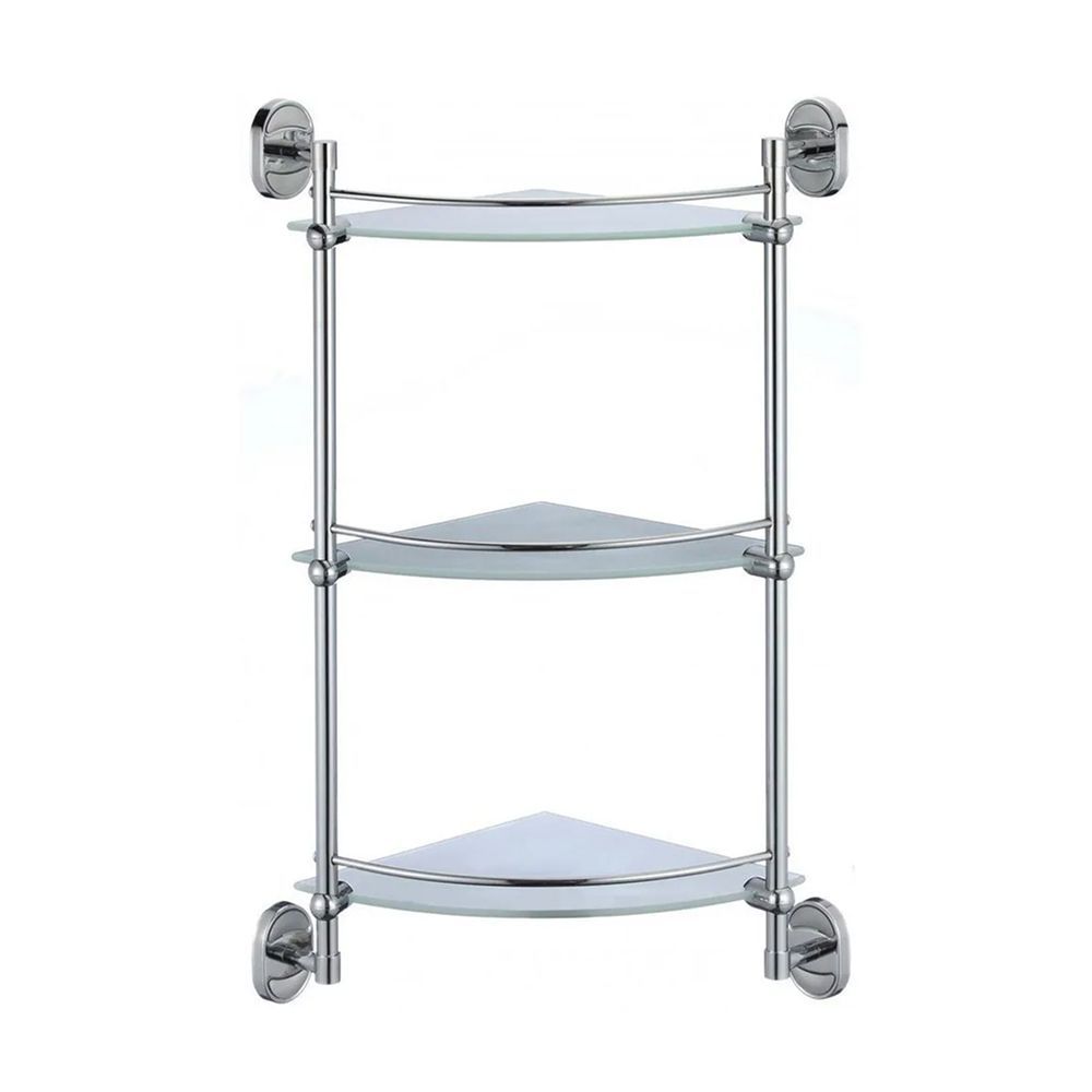 Полка стеклянная угловая 3-х ярусная P2907-3 (29 серия)