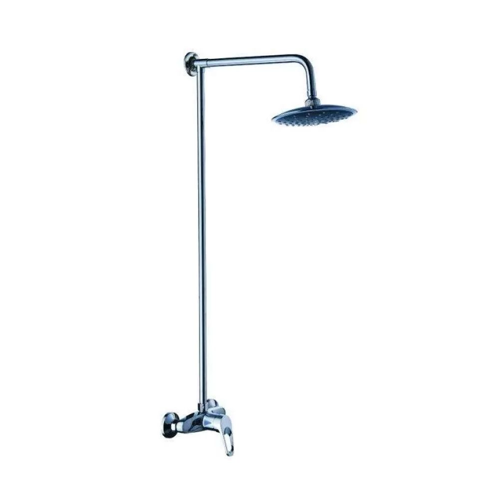 Душевая стойка со смесителем без излива  хром  Potato Эверест B35-028