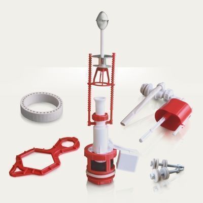 Арматура универсал. АС-5.1М метал.(д/смывного бачка) штоковая с универ.клапаном бок. подв. (Тула)