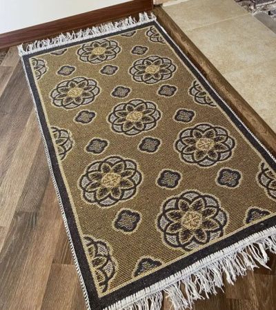 Коврик из хлопка 60*120 сер. UK57731 Kilim Usak