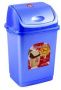 Ведро для мусора 8л голубое "Камелия"
