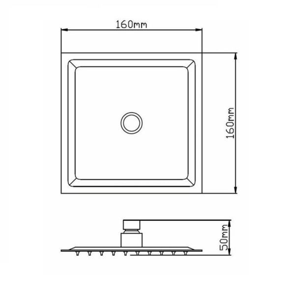 Лейка душевая подсолнух (люкс) 160mm*160mm Potato P 104-16