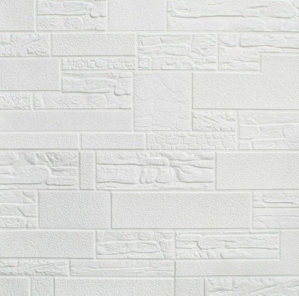 Панель самокл. 3D 700х700х5,0мм арт.541 «Плитка ВЕНЕЦИЯ белая» (упак. 10шт.) (ДЕКОФИКС)