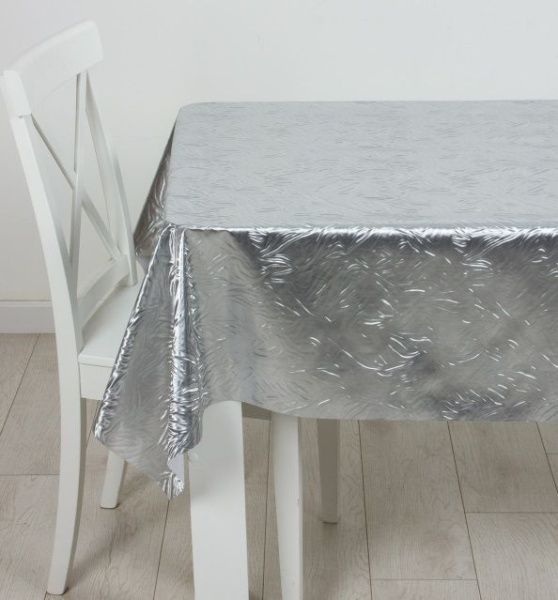 Клеенка на тк.основе "Аурум" Грация ветра (серебро) (1.40х20м)