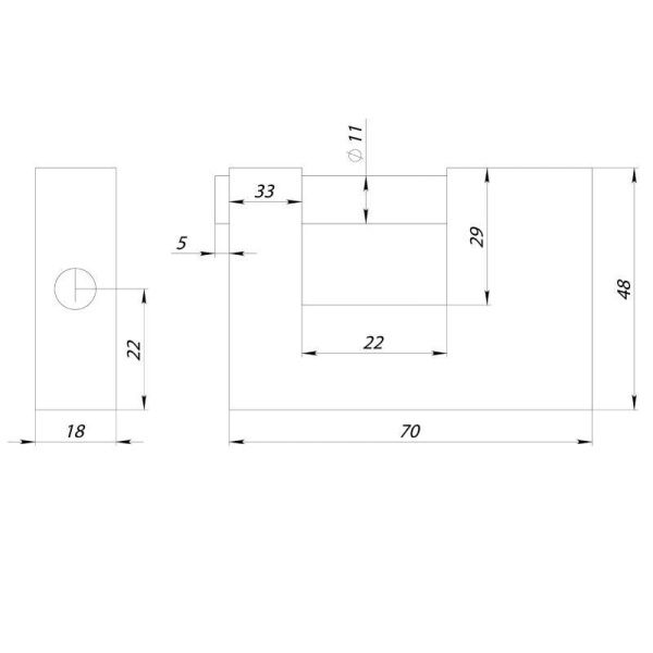 Замок навесной PK-1670 3 key англ.