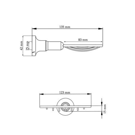 Настенная мыльница  P1802-1BL (18BL серия)