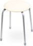 Табурет "Классика2" ТК02/СК на 4-х опорах (кругл.сидение) слон.кость Ника