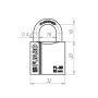 Замок навесной PL-PROTEC-3032 3key (PL-3032) англ. /блистер