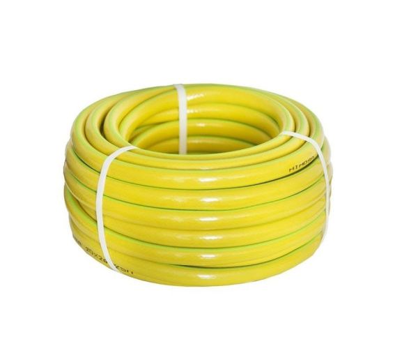 Шланг арм d=3/4" 25м GARNET 3х-слойный желтый с зеленой полосой (Мимоза)