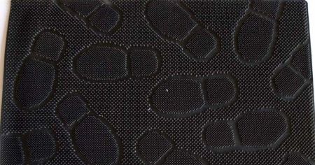 Коврик резиновый PIN MAT 40х60 (следы) RB 073