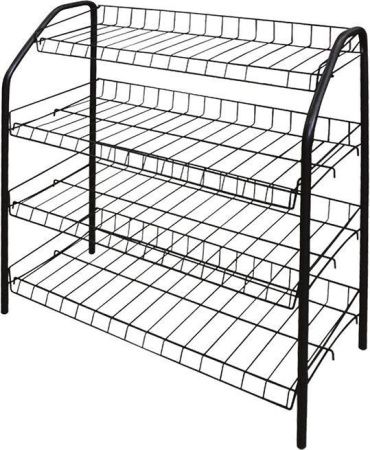 Этажерка 1 для обуви разборн. ЭТ1/Ч (700х660х300) 4 полки. черн.Ника