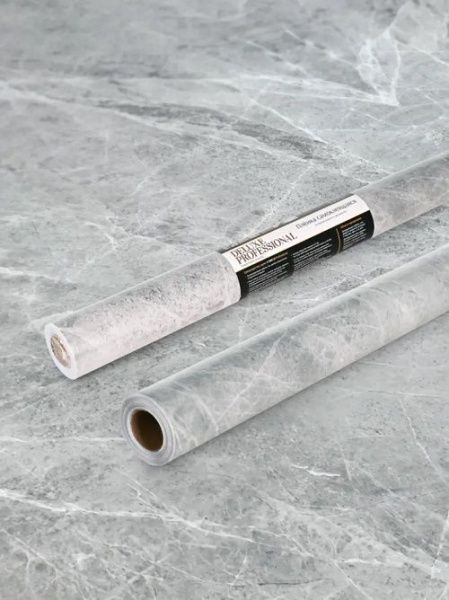 Пленка с/к Делюкс Professional арт.12020004 (серый мрамор) 0.45х6м