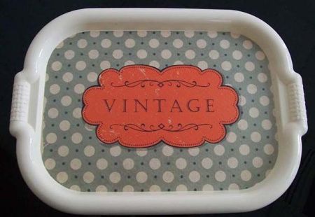 Поднос слоновая кость Винтаж