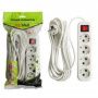 Сет. удлинитель ПВС 3х1 4роз. 10м 16А земля, выкл (корпус АБС-пластик) E1М