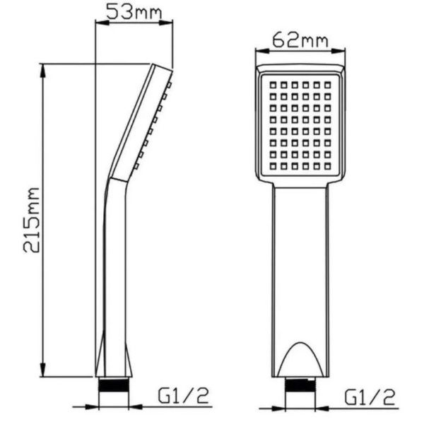 Лейка душевая Potato P 10