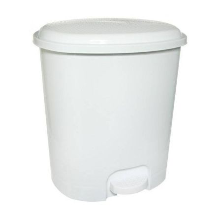 Ведро для мусора 12л белое с педалью