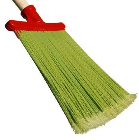 Метла пластиковая плоская №1 мягкая ВИР с черенком В/С*