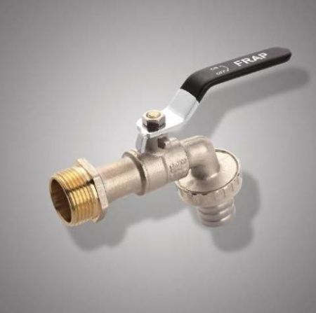 Кран шаровый  с носиком ручка F 231.04 (FR 231 1/2M) латунь (уп.20шт.) Frap