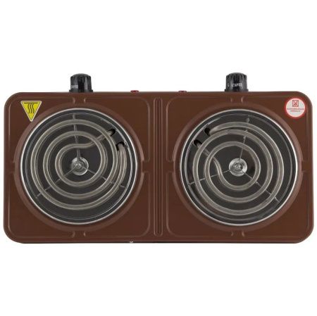 Электроплитка  Матрена МА-062 (2конф. 2,0кВт, спираль нерж.чаша) коричн.