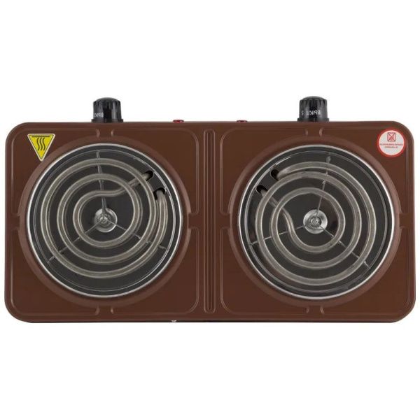 Электроплитка  Матрена МА-062 (2конф. 2,0кВт, спираль нерж.чаша) коричн.