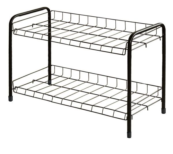 Этажерка 3 для обуви разборн. ЭТ3/Ч (435х660х300) 2полки черн. Ника