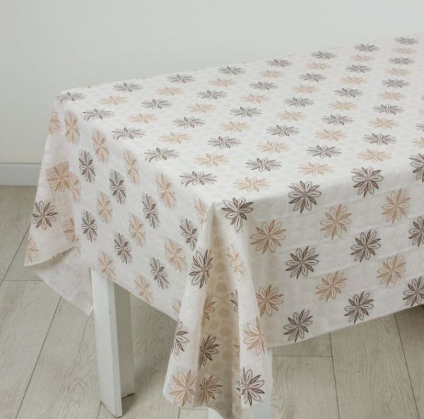 Клеенка ажурная "Lace Print" LSYH129M-6, беж. (1,37х20м)