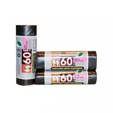 Мешки для мусора 60л. "Экономка", рулон 50шт (кор.50 рол.)
