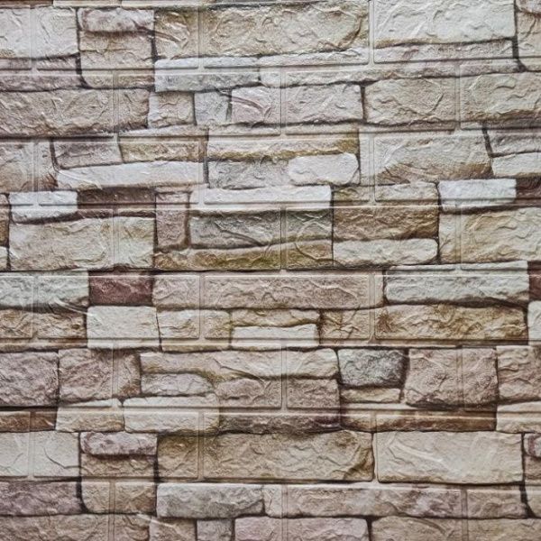 Панель самокл. 3D 700х770х3,0мм арт.322 «Камень ЛОФТ серый» (упак. 10/15шт.) (ДЕКОФИКС)