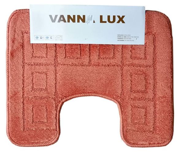 Коврик Vanna Lux туалет (1предмет) 40х50 см терракот