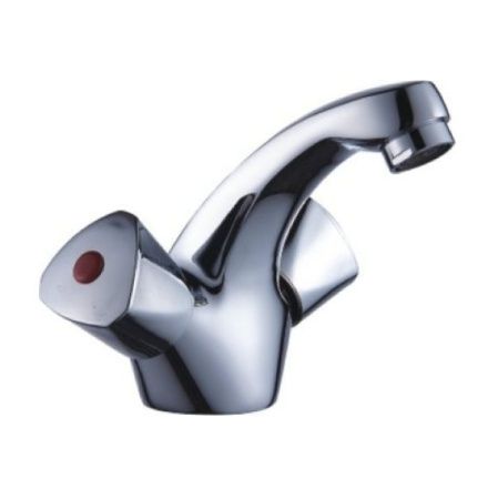 Смеситель для раковины двухручковый хром Potato Эверест B 10-334
