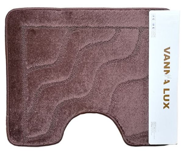 Коврик Vanna Lux туалет (1предмет) 50х60 см коричн.