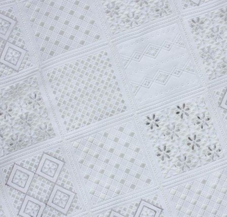 Клеенка ажурная "Lace Print" LSQJ092BY, бел. с серебром (1,37х20м)