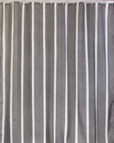 Штора для ванной тканевая серая, 1079, "Залел", 180*200