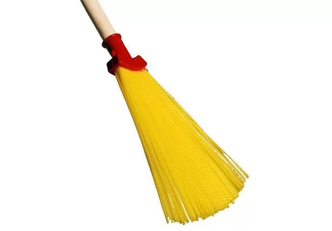 Метла пластиковая плоская №2 веерная ВИР с черенком В/С*