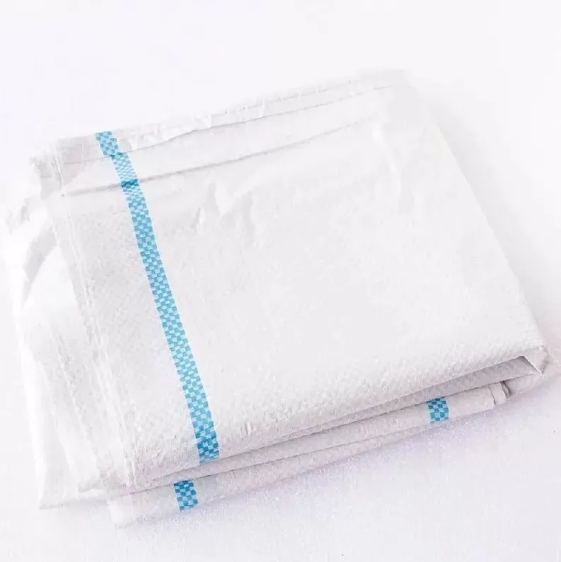 Мешки для мусора полипропилен 55*95 БЕЛЫЕ плотные с полосой (упак. 100шт.)